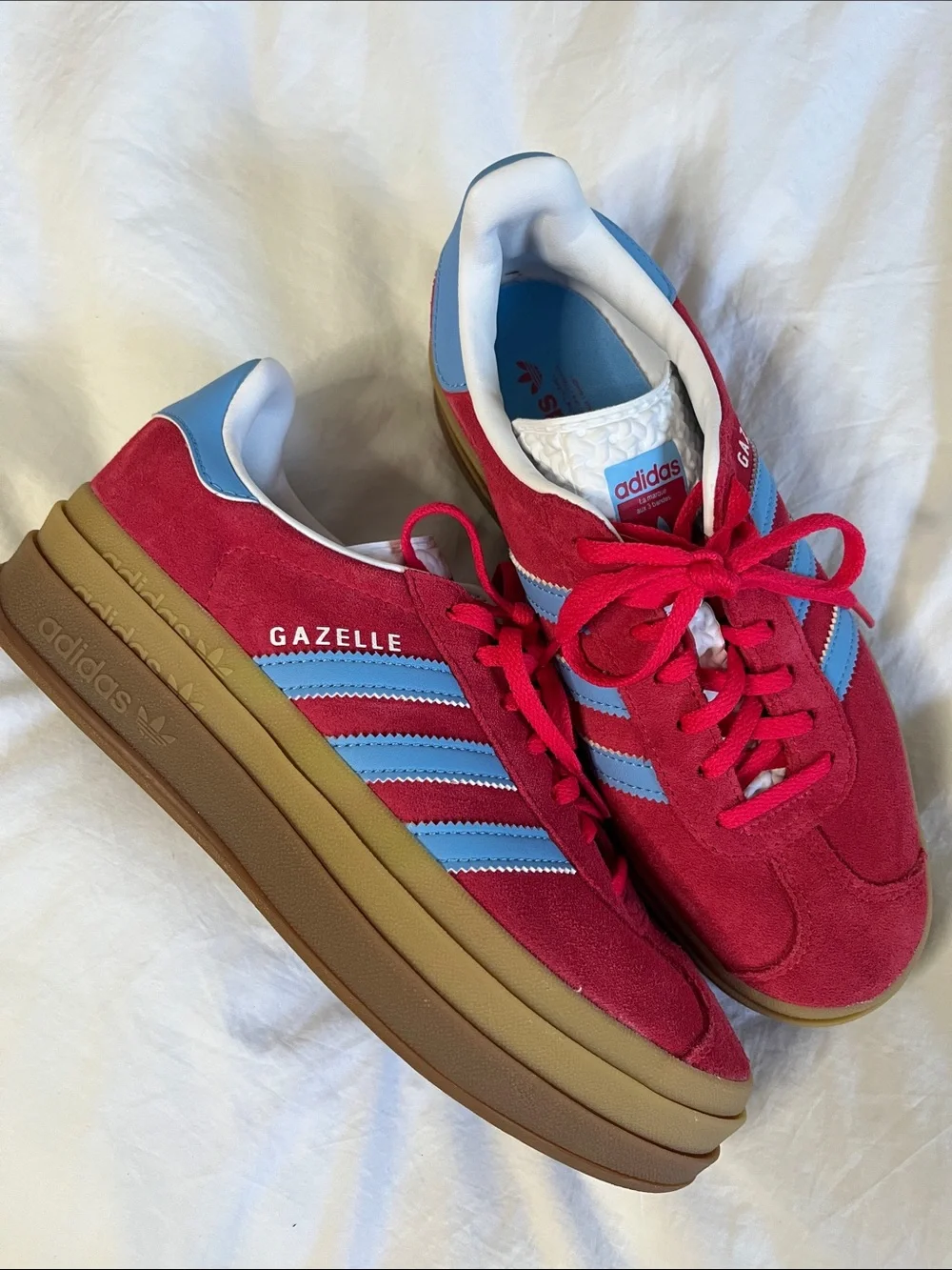 adidas Gazelle Bold Active Pink Blue Burst (Women's) size 7-7.5